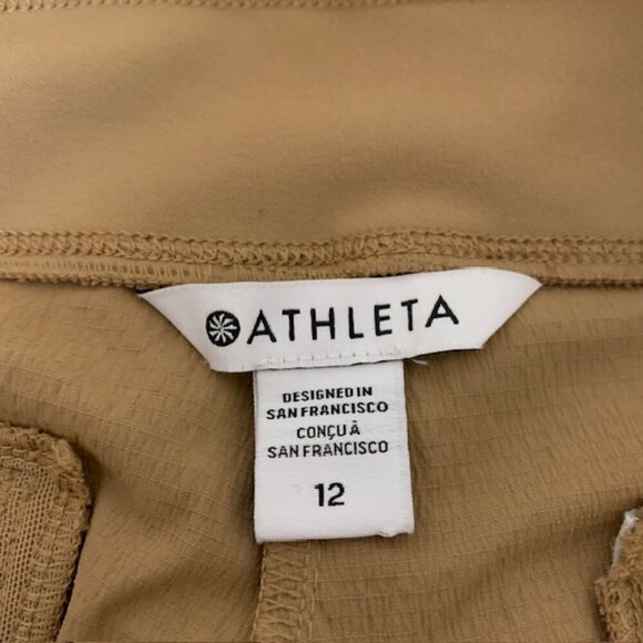 ATHLETA Women's Trekkie North High Rise Jogger Big Sur Brown Pants Size 12 - Picture 9 of 12